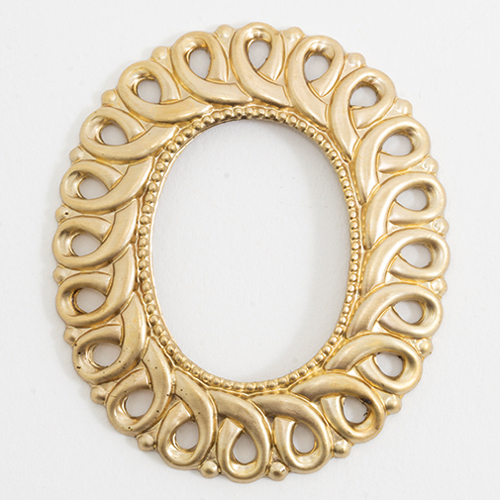 Gold Oval Frame